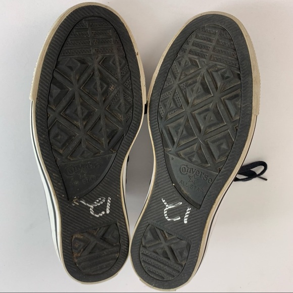 Converse Textured Black Lace Sneaker Shoes 7 - Picture 11 of 12